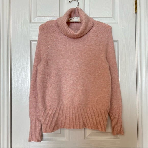 Aritzia Babaton Plutarch Pink Turtleneck Knit Alpaca Wool Sweater - Sz XS - Picture 3 of 15